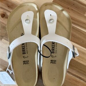 Birkenstock Women's White Thong Sandals